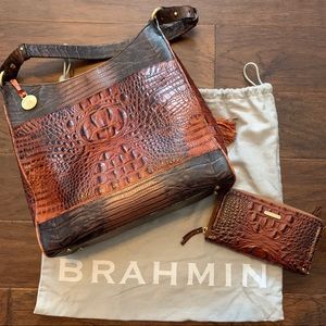 Brahmin pecan melbourne bag & Suri wallet